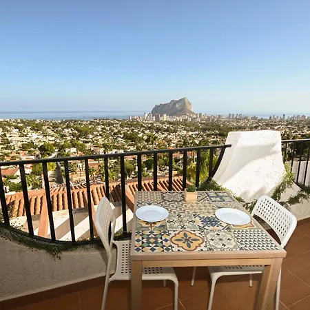 Casa Tridente 4 Pax Terraza, Piscina, Ac & Wifi Con Vistas Al Mar Ifach