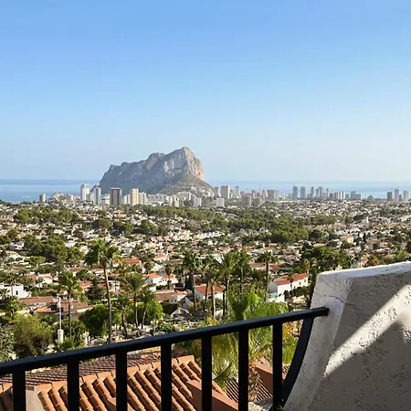 Apartament Casa Tridente 4 Pax Terraza, Piscina, Ac & Wifi Con Vistas Al Mar Ifach